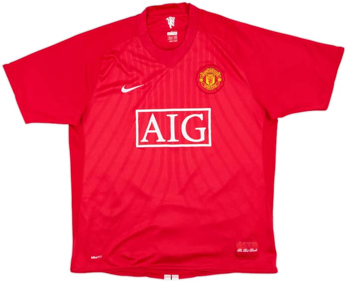 2007-09 Manchester United Home Shirt Ronaldo #7 - 7/10 - (XL)