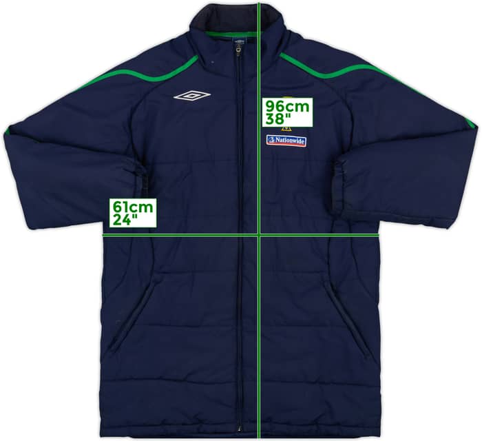 2007-09 Northern Ireland Umbro Padded Bench Coat - 6/10 - (L)