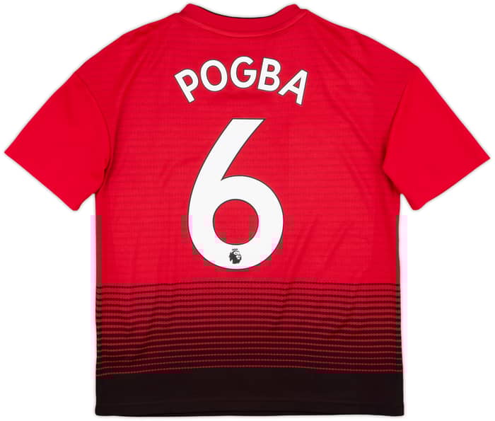 2018-19 Manchester United Home Shirt Pogba #6 - 10/10 - (L.Boys)