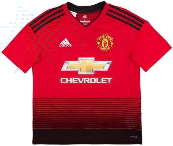 2018-19 Manchester United Home Shirt Pogba #6 - 10/10 - (L.Boys)