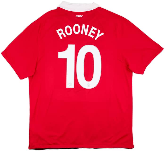 2010-11 Manchester United Home Shirt Rooney #10 - 6/10 - (XXL)