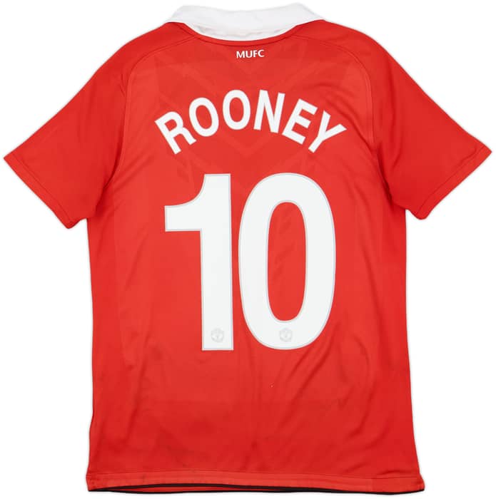2010-11 Manchester United Home Shirt Rooney #10 - 9/10 - (Women's XL)