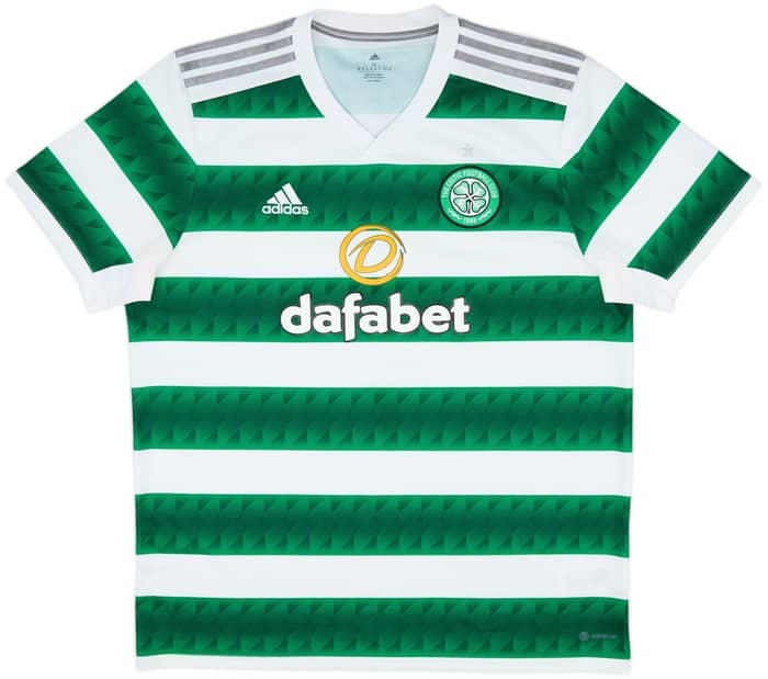 2022-23 Celtic Home Shirt - 8/10 - (XL)
