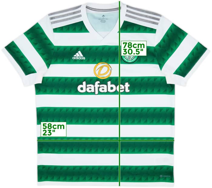 2022-23 Celtic Home Shirt - 8/10 - (XL)