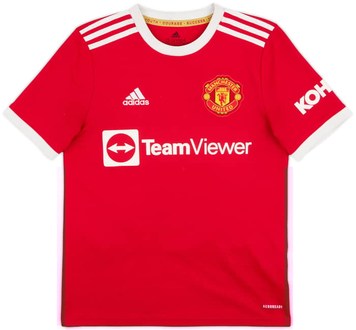 2021-22 Manchester United Home Shirt Ronaldo #7 - 8/10 - (L.Boys)