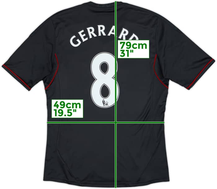 2011-12 Liverpool Away Shirt Gerrard #8 - 5/10 - (M)