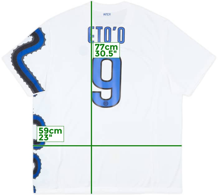2010-11 Inter Milan Away Shirt Eto'o #9 - 8/10 - (XXL)