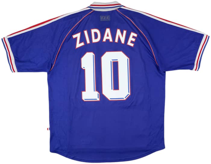 1998-00 France Home Shirt Zidane #10 - 9/10 - (XL)