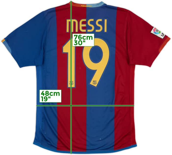 2006-07 Barcelona Home Shirt Messi #19 - 5/10 - (M)