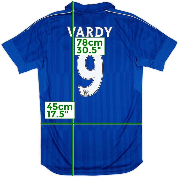 2016-17 Leicester Home Shirt Vardy #9 - 9/10 - (S)