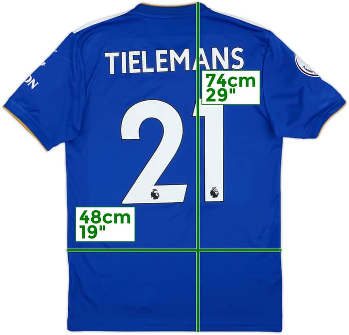 2018-19 Leicester Home Shirt Tielemans #21 - 9/10 - (S)