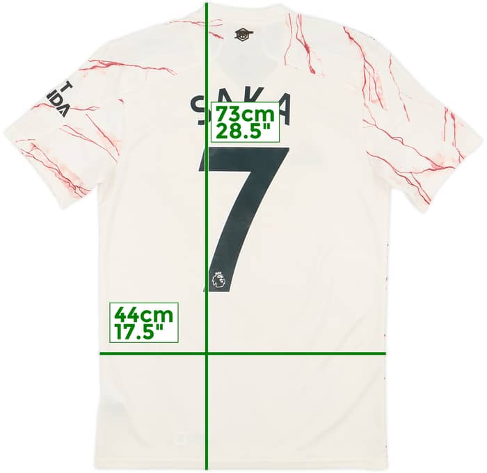 2020-21 Arsenal Away Shirt Saka #7 - 8/10 - (S)