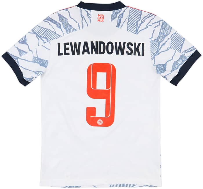 2021-22 Bayern Munich Third Shirt Lewnadowski #9 - 9/10 - (S)