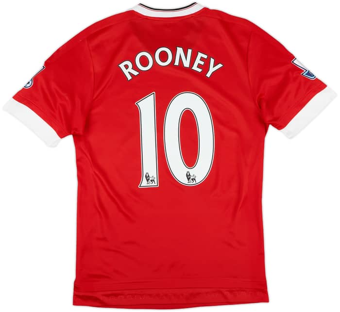 2015-16 Manchester United Authentic Home Shirt Rooney #10 - 7/10 - (M)