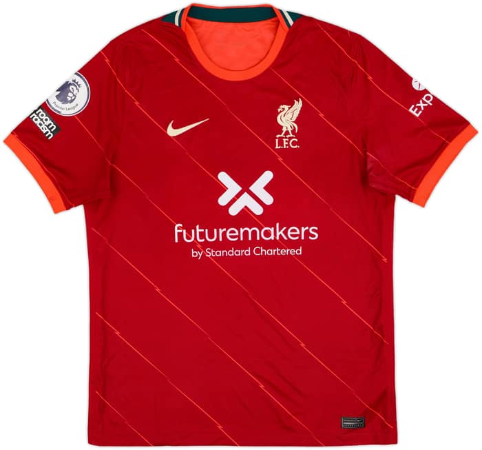 2021-22 Liverpool Home Shirt Virgil #4 - 5/10 - (L)