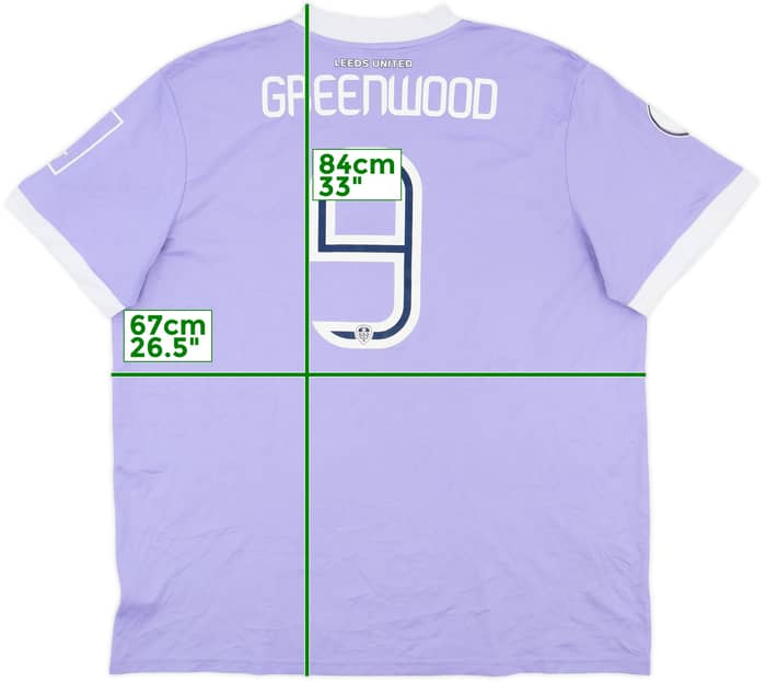 2021-22 Leeds United Third Shirt Greenwood #9 - 6/10 - (XXL)