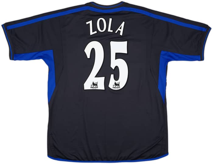 2002-04 Chelsea Away Shirt Zola #25 - 9/10 - (XL)