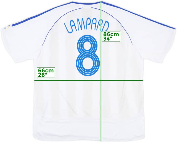 2006-07 Chelsea Away Shirt Lampard #8 - 6/10 - (XXL)