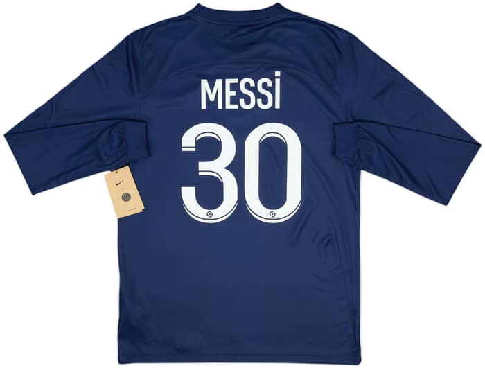 2022-23 Paris Saint-Germain Home L/S Shirt Messi #30 (M)
