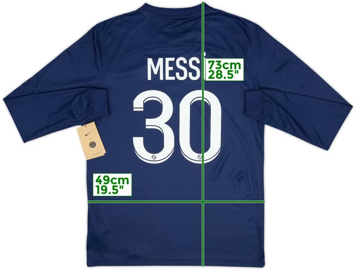 2022-23 Paris Saint-Germain Home L/S Shirt Messi #30 (M)