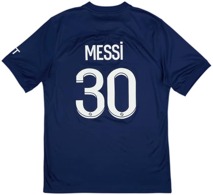 2022-23 Paris Saint-Germain Home Shirt Messi #10 - 8/10 - (M)