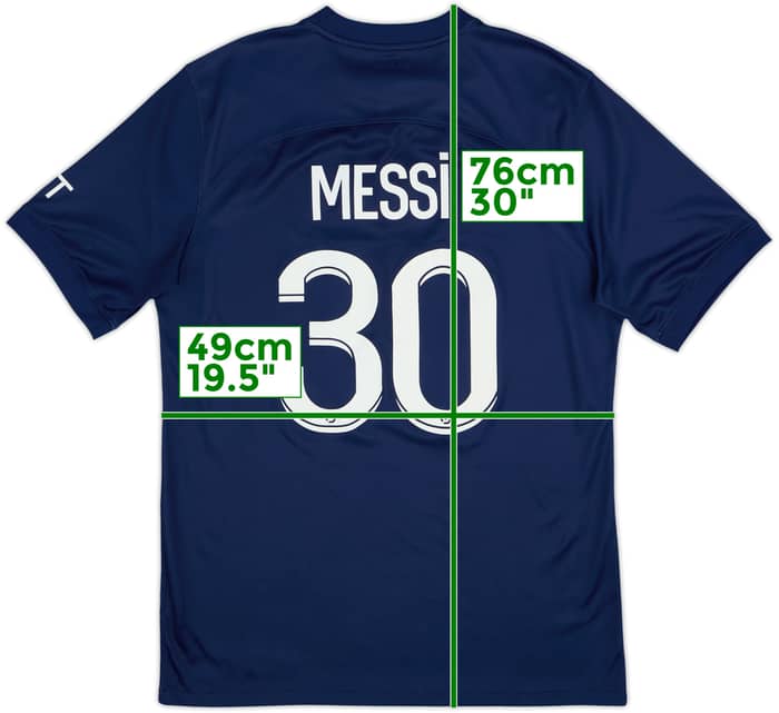 2022-23 Paris Saint-Germain Home Shirt Messi #10 - 8/10 - (M)