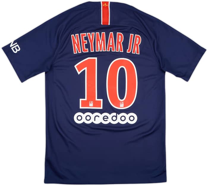 2018-19 Paris Saint-Germain Home Shirt NeymarJr #10 - 9/10 - (S)