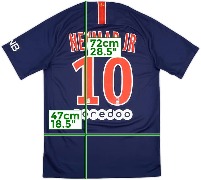 2018-19 Paris Saint-Germain Home Shirt NeymarJr #10 - 9/10 - (S)