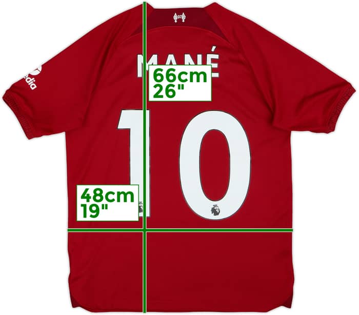 2022-23 Liverpool Home Shirt Mane #10 - 9/10 - (XL)