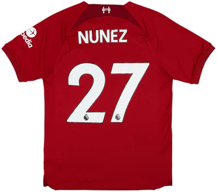 2022-23 Liverpool Home Shirt Nunez #27 - 7/10 - (S)