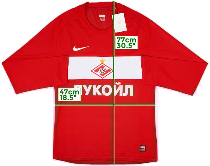 2009 Spartak Moscow Player Issue Home L/S Shirt (L)