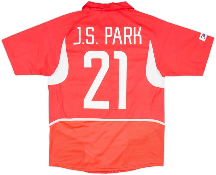 2002-03 South Korea Home Shirt J.S.Park #21 - 10/10 - (M)