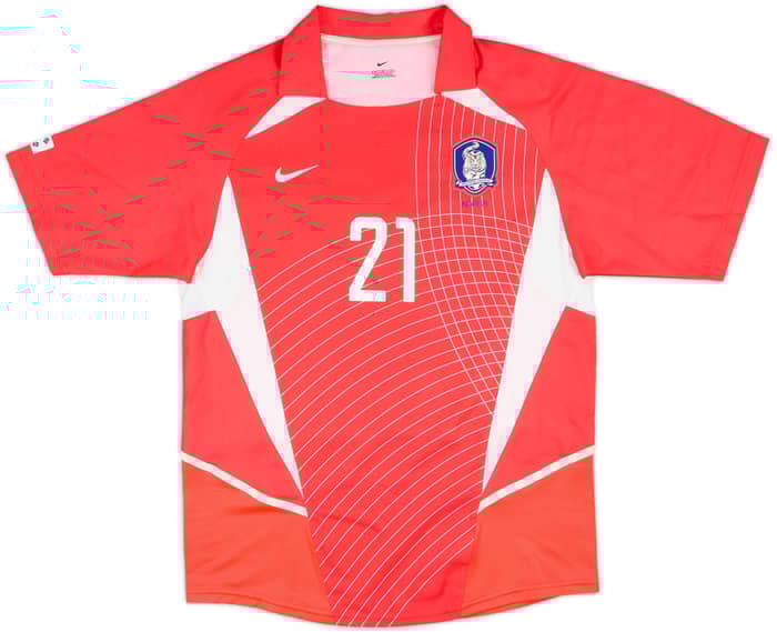 2002-03 South Korea Home Shirt J.S.Park #21 - 10/10 - (M)