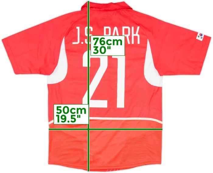 2002-03 South Korea Home Shirt J.S.Park #21 - 10/10 - (M)