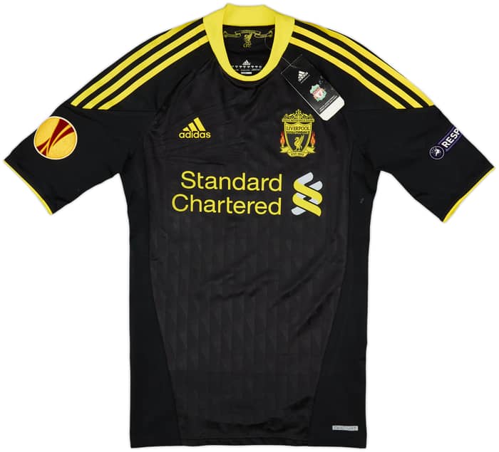 2010-11 Liverpool Player Issue Techfit Third Shirt Kuyt #18 (M)