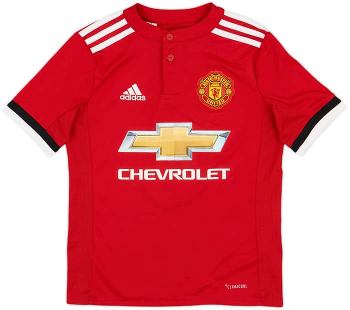 2017-18 Manchester United Home Shirt Pogba #6 - 10/10 - (S.Boys)