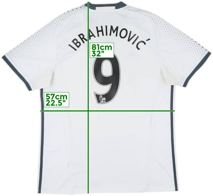 2016-17 Manchester United Third Shirt Ibrahimovic #9 - 6/10 - (XL)