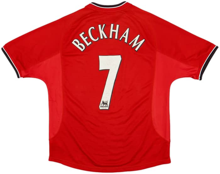 2000-02 Manchester United Home Shirt Beckham #7 - 5/10 - (XL.Boys)
