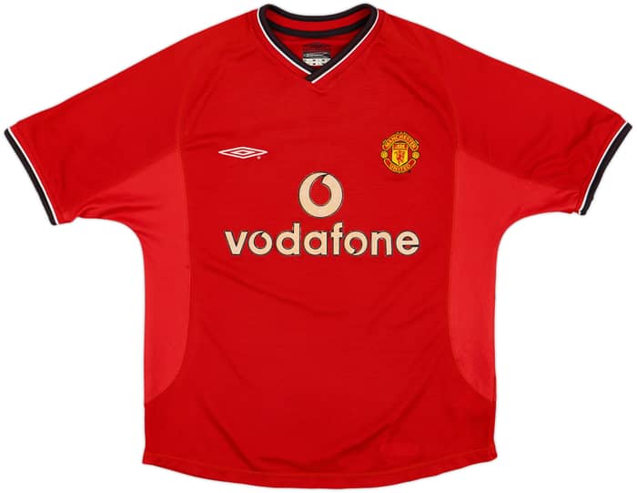 2000-02 Manchester United Home Shirt Beckham #7 - 5/10 - (XL.Boys)