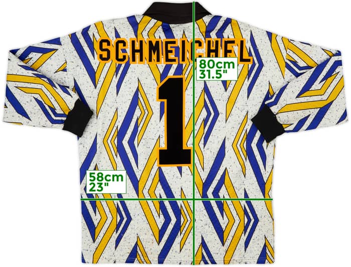 1993-94 Manchester United GK Shirt Schmeichel #1 - 7/10 - (XL)