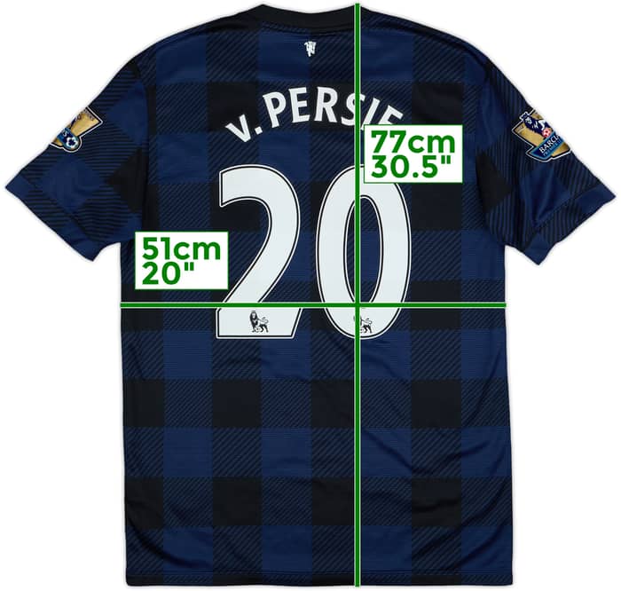 2013-14 Manchester United Away Shirt V.Persie #20 - 9/10 - (M)
