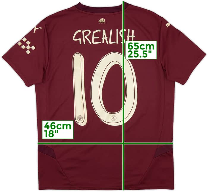 2024-25 Manchester City Third Shirt Grealish #10 - 9/10 - (XL.Boys)
