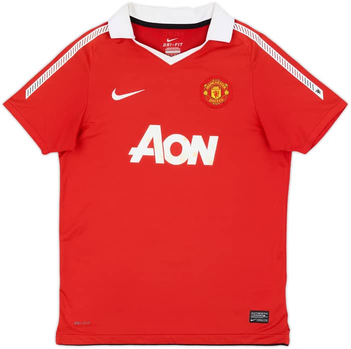 2010-11 Manchester United Home Shirt Berbatov #9 - 5/10 - (L.Boys)
