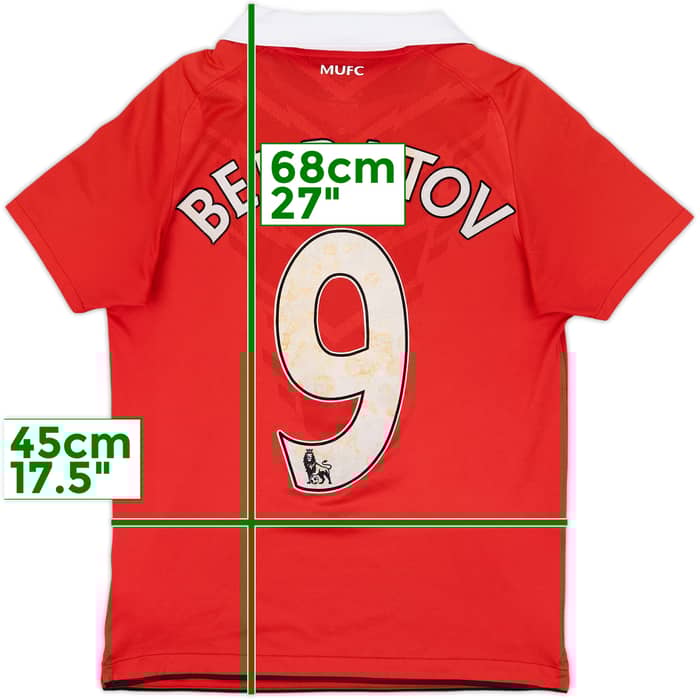 2010-11 Manchester United Home Shirt Berbatov #9 - 5/10 - (L.Boys)