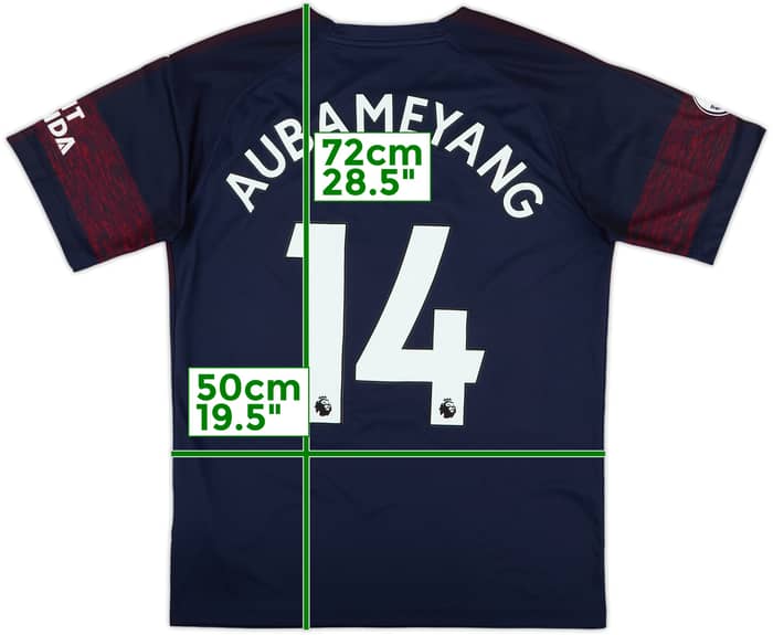 2018-19 Arsenal Away Shirt Aubameyang #14 - 9/10 - (M)
