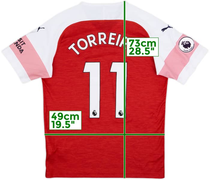 2018-19 Arsenal Home Shirt Torreira #11 - 9/10 - (M)