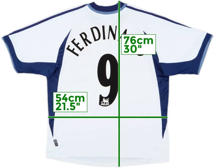 2001-02 Tottenham Home Shirt Ferdinand #9 - 8/10 - (L)