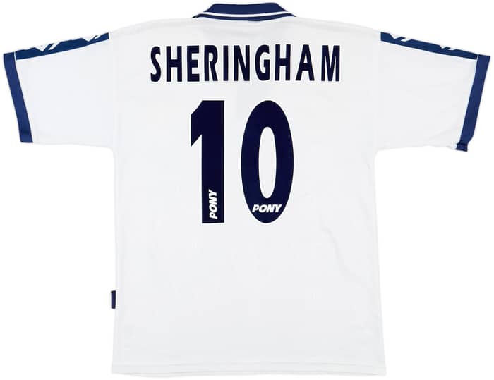 1995-97 Tottenham Home Shirt Sheringham #10 - 7/10 - (M)