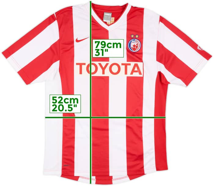 2007-09 Red Star Belgrade Home Shirt - 7/10 - (L)