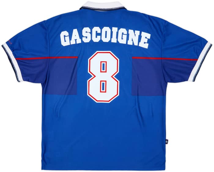 1997-99 Rangers Home Shirt Gascoigne #8 - 9/10 - (XL)